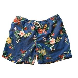 Tommy Bahama Men's Blue‎ Floral Hibiscus Swim Trunks Size XL